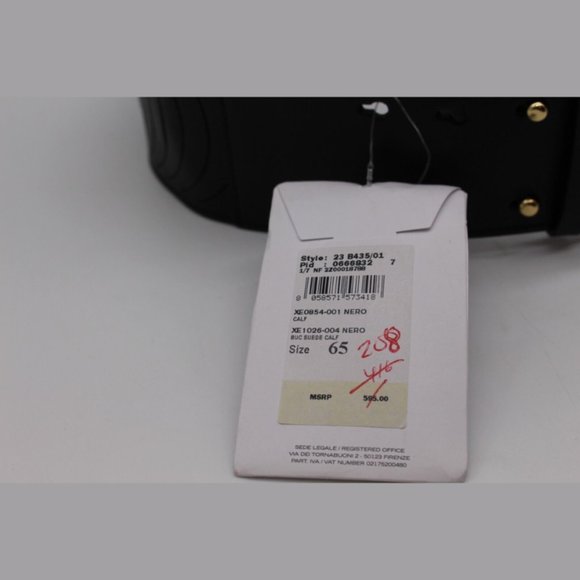 $595 Salvatore Ferragamo BLACK CALF Leather Belt Size 65,70,75,80,85 - Picture 7 of 11